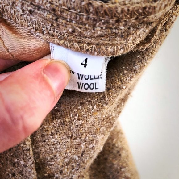 Tono Su Tono Tri-blend Tan Wool Slacks (4) - Picture 4 of 6